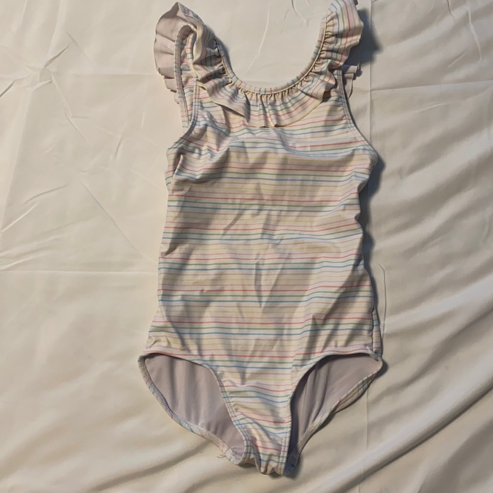 minnow Swim Girls One Piece Swimsuit, 7/8